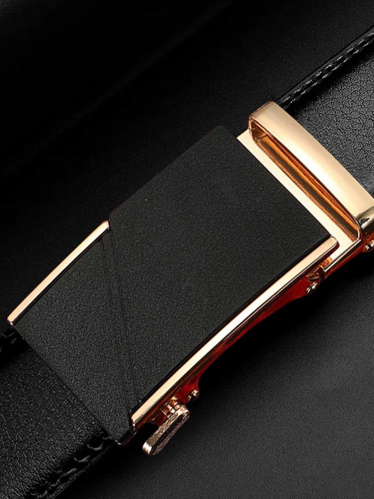 Ремень мужской с автоматической пряжкой люксовый пояс металлической