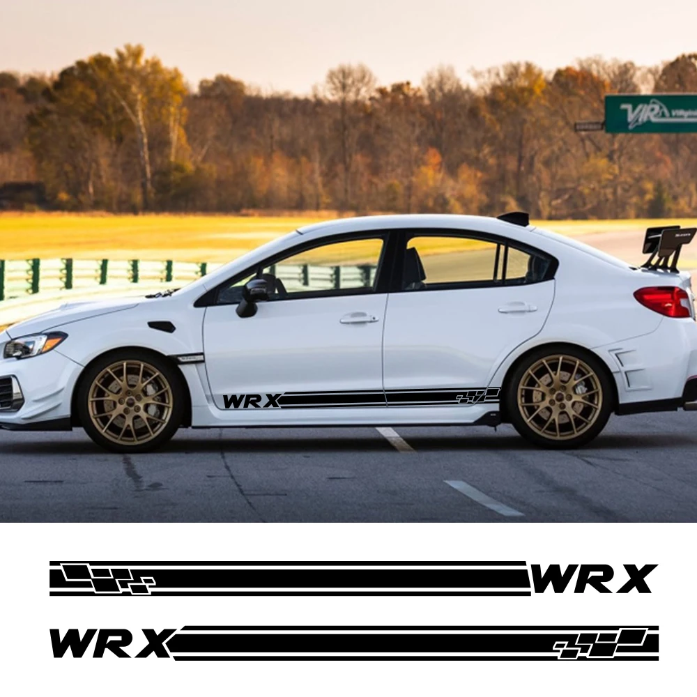 

2 шт., виниловые наклейки на дверь автомобиля, для Subaru WRX