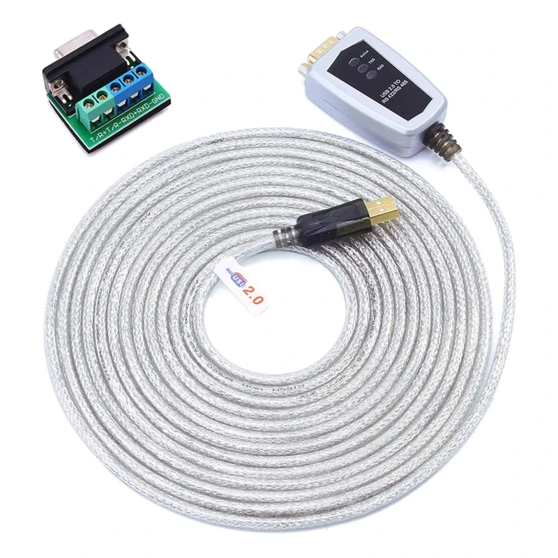 Кабель-переходник с USB на RS422 RS485 последовательным портом 1 2 м |