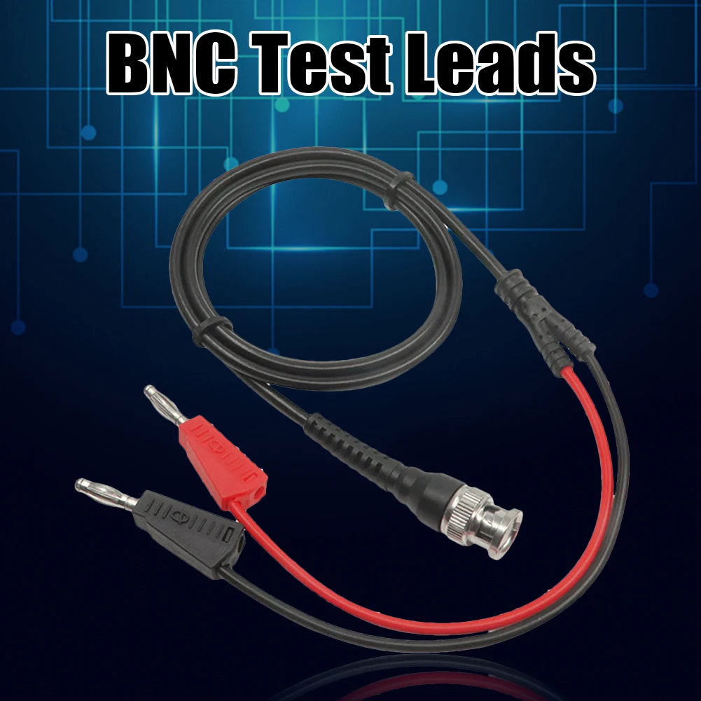 

BNC Q9 To Dual 4mm Stackable Banana Plug with Socket Test Leads Probe Cable 120CM