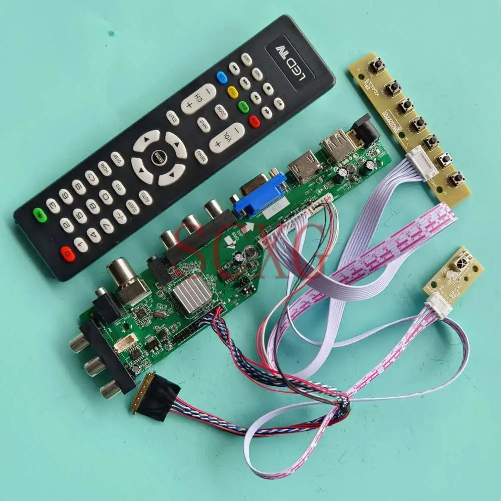 

LCD Controller Board DIY Kit Fit N173HGE-L11 17.3" AV USB HDMI-Compatible VGA Digital Signal DVB 40 Pin LVDS 1920 1080 Matrix