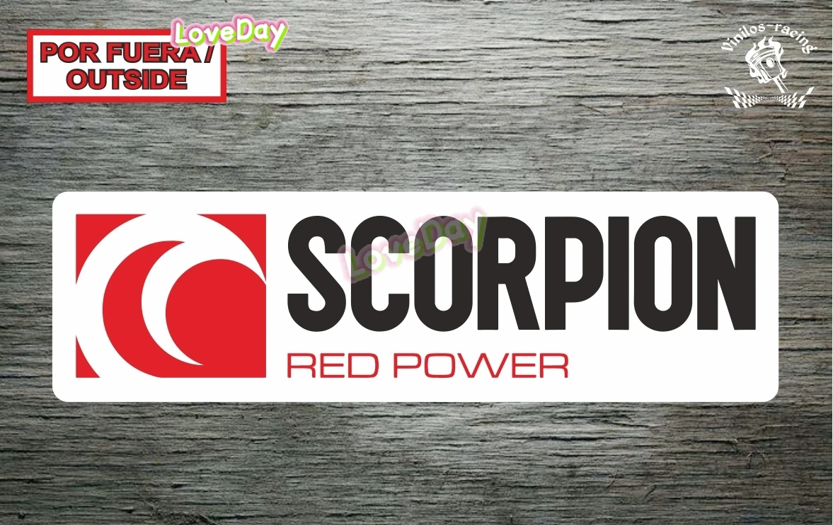 

Автомобильная наклейка, наклейка, наклейка с изображением скорпиона, красная выхлопная мощность, NG BL, виниловые спортивные автомобили, мотоциклы, декоративные аксессуары, наклейка