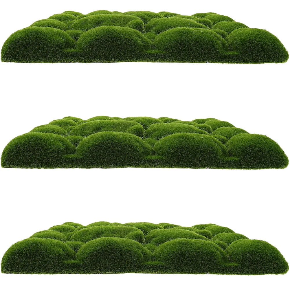 

3pcs Widely- Decorative Premium Artificial Plants Wall Artificial Moss Board for Housewarming Gift Home Decor