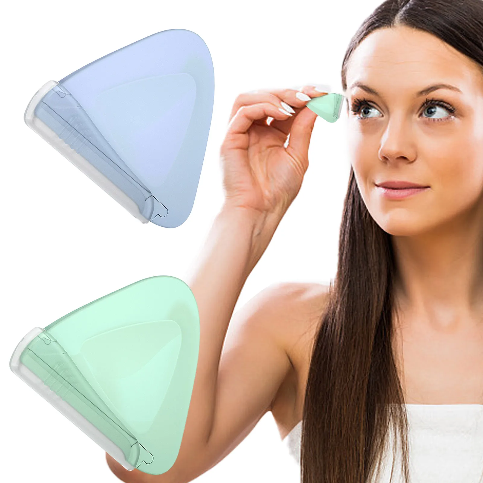 

2 шт., треугольный триммер для бровей