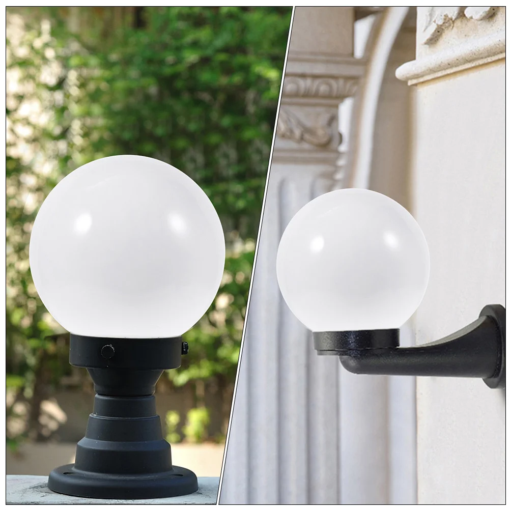 

2pcs Post Globe Lamp Shades Ball Lamp Shades Wall Lamp Globe Lampshade Replacement
