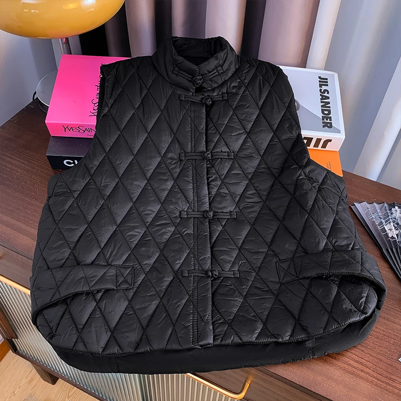 Китайский жилет с хлопковой подкладкой женская верхняя одежда зимний китайский