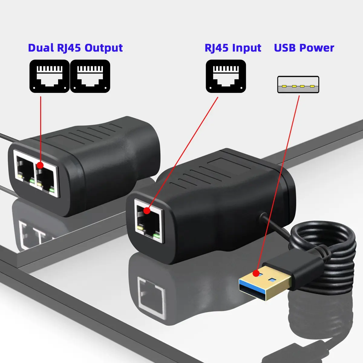 

Xiwai 100Mbps RJ45 Splitter Adapter,STP UTP Cat6 RJ45 8P8C Plug 1 to 2 RJ45 HUB LAN Splitter Network Ethernet Switcher Adapter