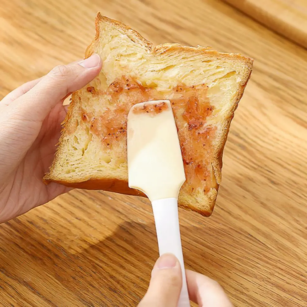 Эффективный силиконовый скребок для крема с длинной ручкой эргономичный не