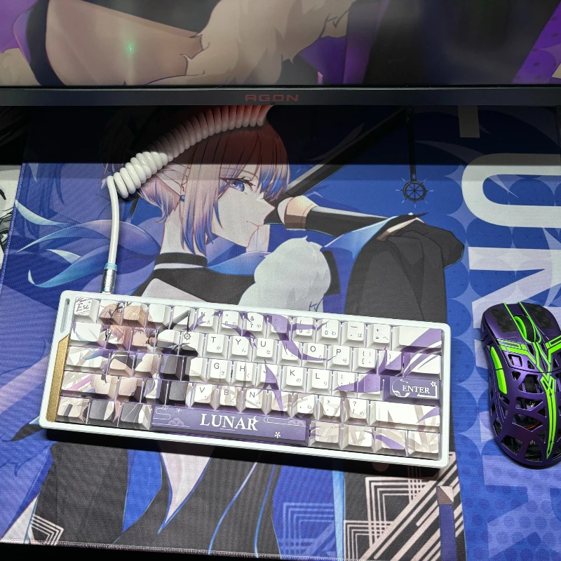 Колпачки для клавиш MiFuny Lunar Anime PBT Cherry Profile индивидуальные колпачки ключей с милой