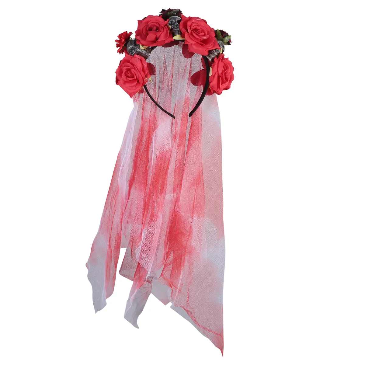 

Headband Hair Bands Headpiece Halloween Cosplay Headgear Hoop Women's Rose Flower Hairband