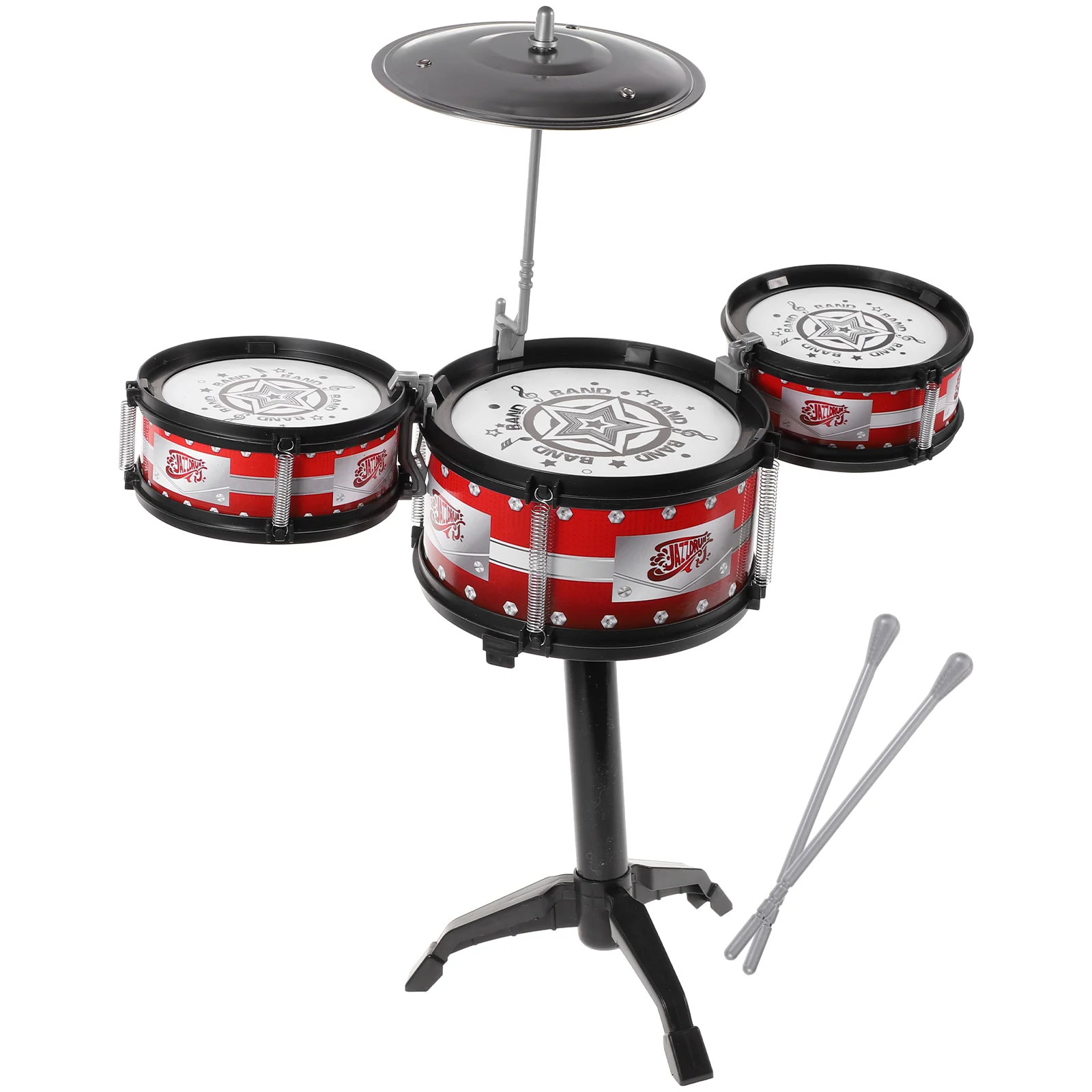 

Kids Drum Set Percussion Instrument: Children Playing 3 Drums Musical Development Playing Drums Preschool Home Educational Drum