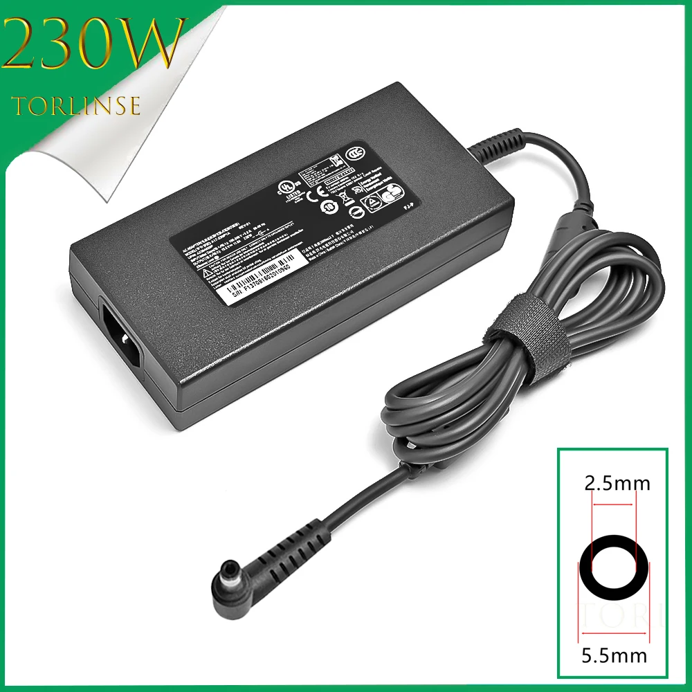 ADP-230EB T 19,5 V 11.8A 230W зарядное устройство для ноутбука MSI GS75 GS65 STEALTH 8SG MS-1763 GT70 GT60 игровой адаптер для ноутбука