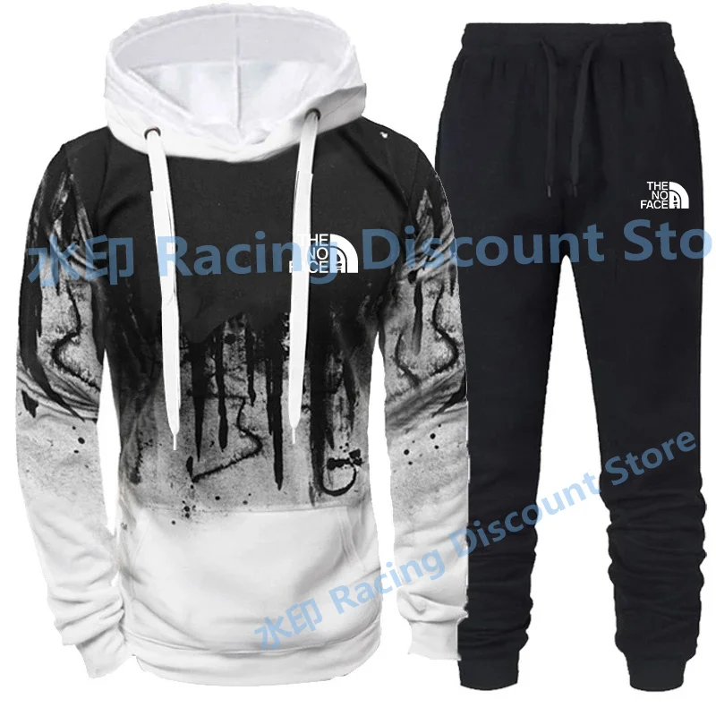 

2022men's Sets Vallen Winter Katoen Fleece Hoodie Trui Merk Gedrukt Casual Sportswear Jogging Straat Herenkleding Sweatshirt