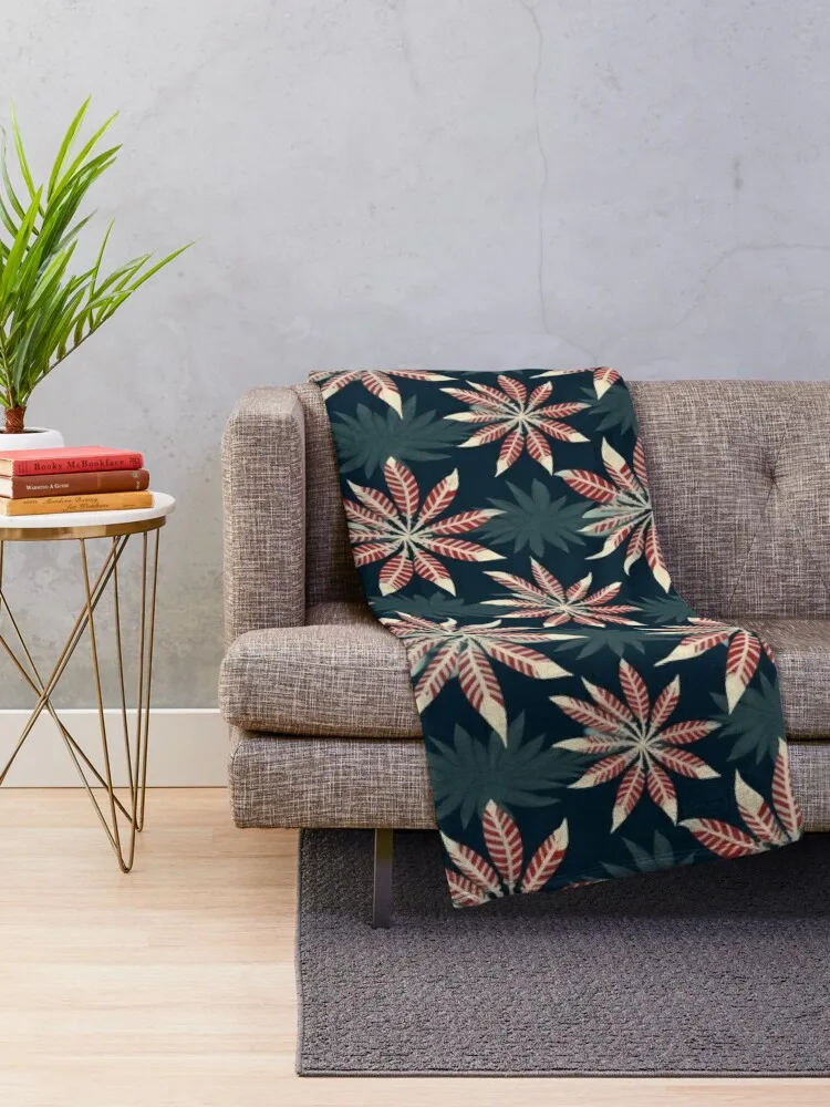 Лист жизни - бесшовное одеяло с узором Furoshiki Design милое для дивана тонкие одеяла