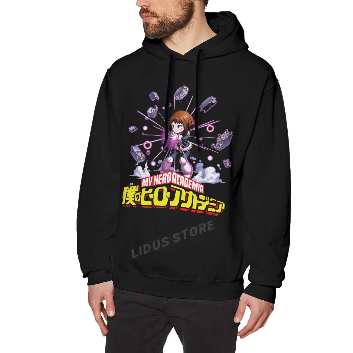 

Толстовка с капюшоном из японского аниме «Моя геройская Академия», 100% хлопок