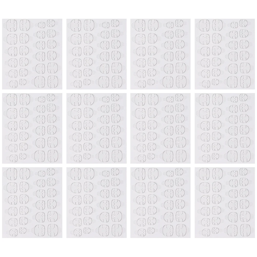 20 листов двусторонние клейкие наклейки для ногтей