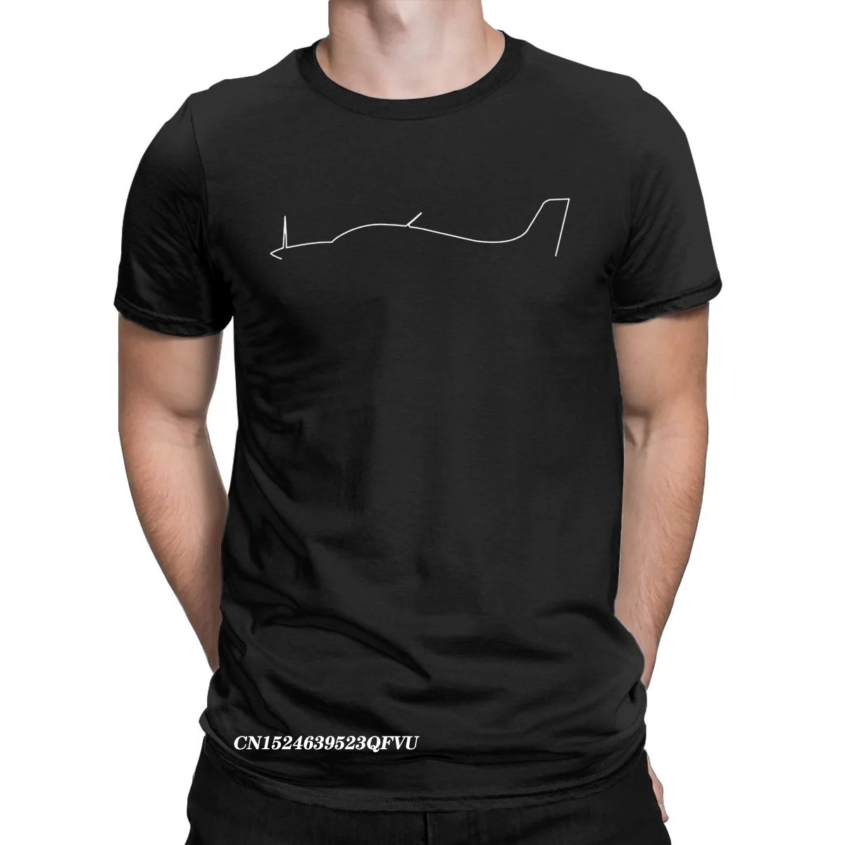 Crazy Airplane Cirrus-camisetas de contorno minimalista para hombres, Camiseta de algodón Premium, camiseta de aviones de aviación, camisetas para adultos