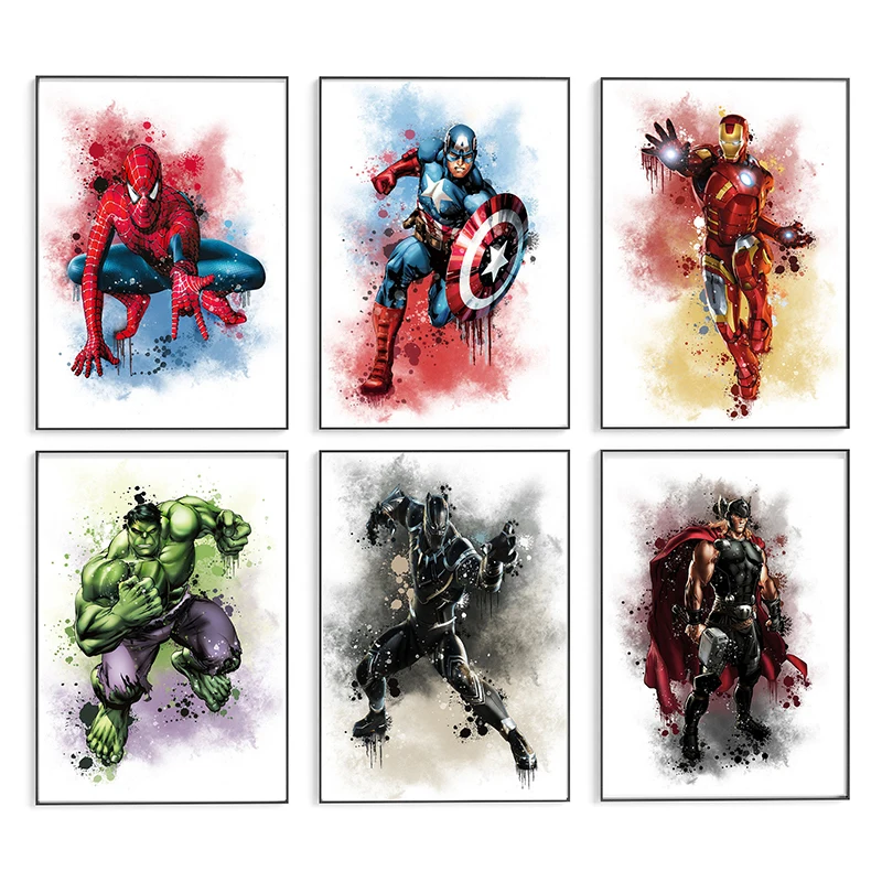 

Цифровая картина маслом из мультфильма «Marvel»