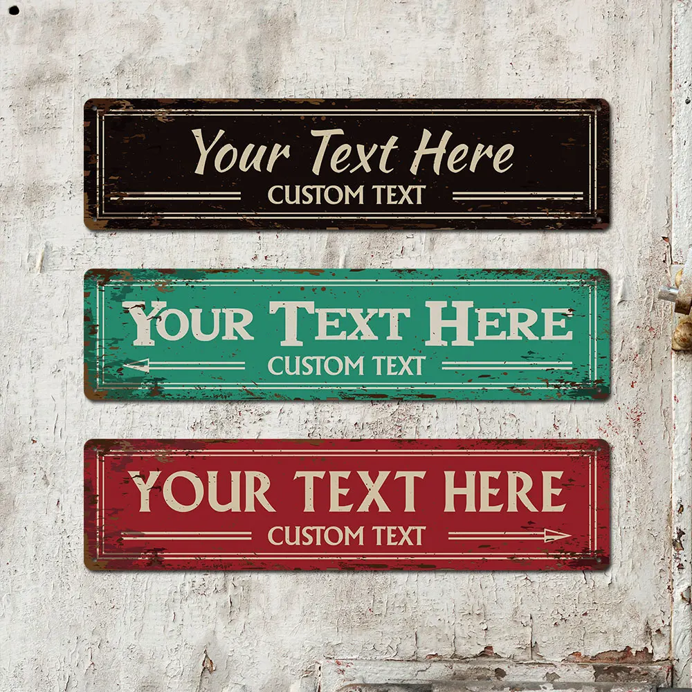 1 шт. классический индивидуальный номерной знак жестяная вывеска текст