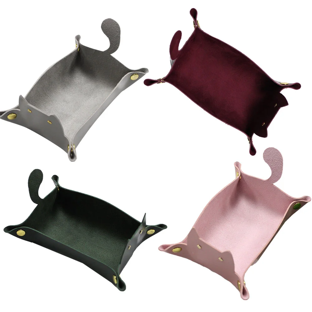 

Tray Storage Organizer Jewelry Desk Valet Plate Table Key Holder Trinket Dish Bedside