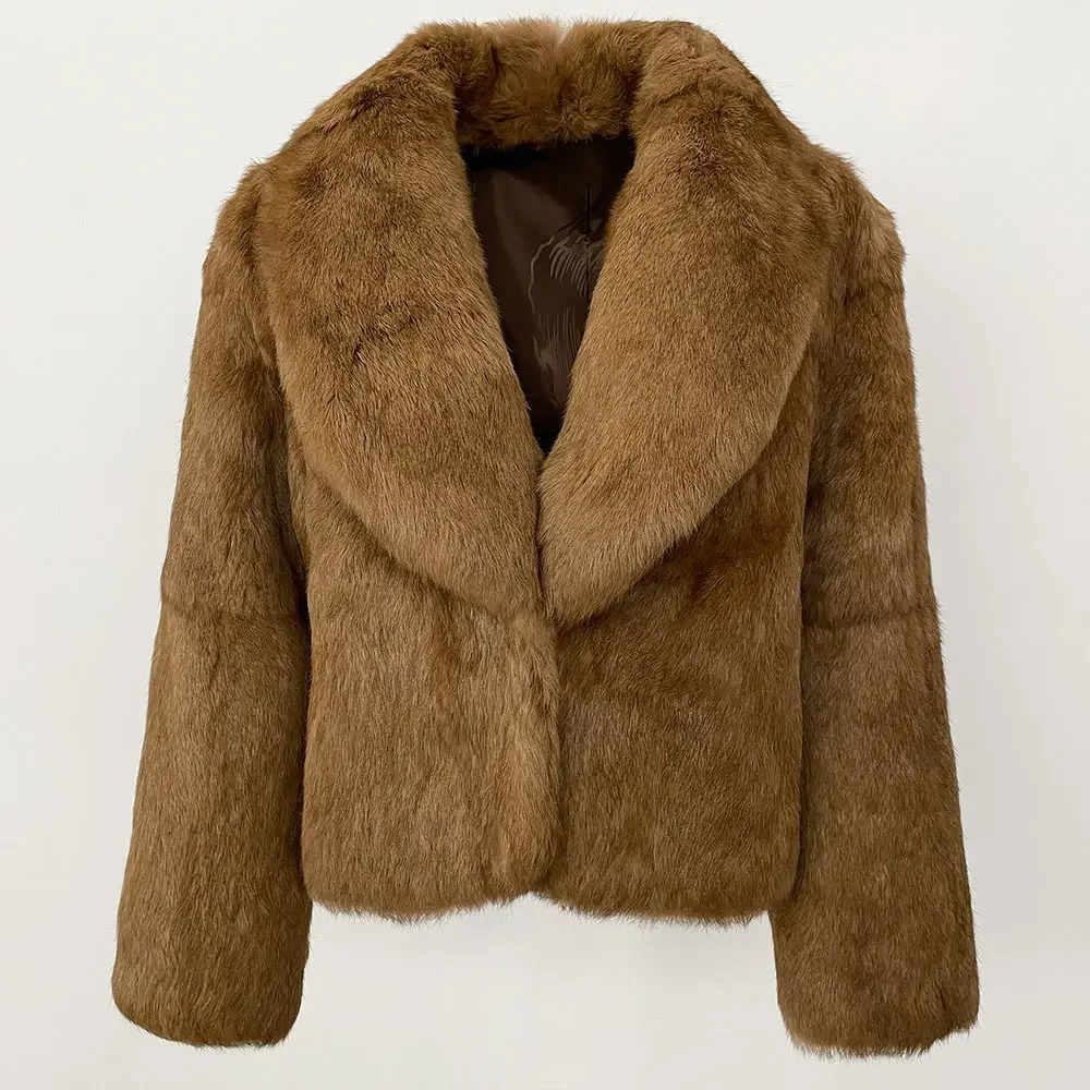 Женская зимняя куртка с отложным воротником плотная теплая элегантная верхняя