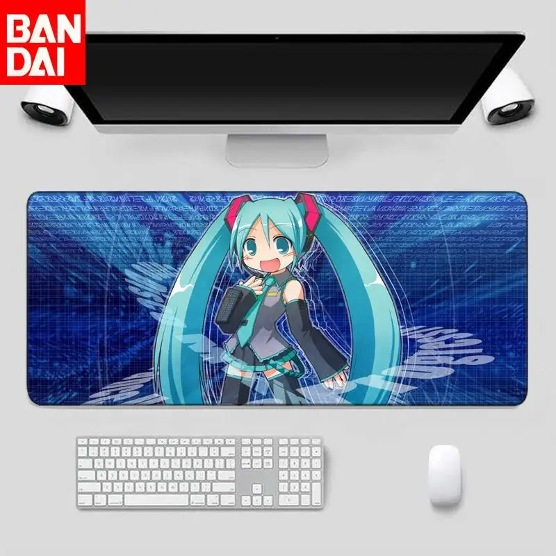 

Индивидуальные коврики для мыши Hatsune Miku, большой игровой коврик для мыши с мультяшным рисунком, Настольный Коврик Для Мыши для ПК, Настольны...
