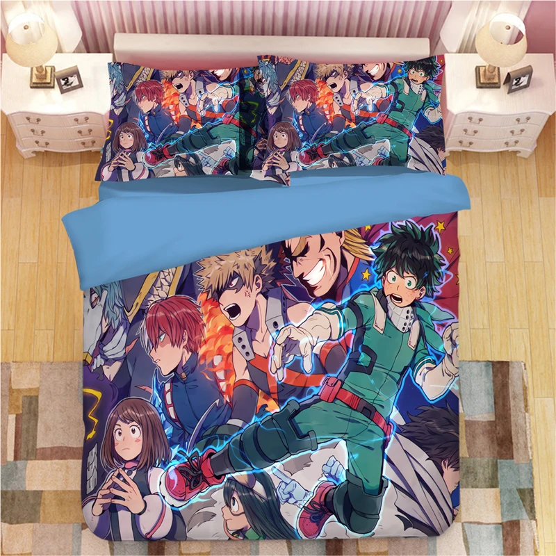 

Academia All Might Bedding Set Duvet Covers Pillowcases One For All Comforter Bedding Sets Bed Linen Bedclothes