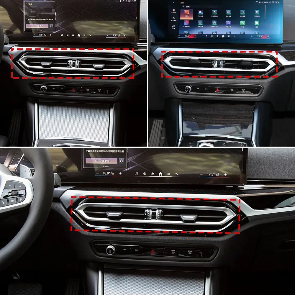 Фото Для BMW G20 G22 G23 G26 Автомобильная передняя вентиляционная решетка, зажим для отделки, комплекты для ремонта розетки кондиционера для BMW 3 серии 320 323 335 425 430 №5