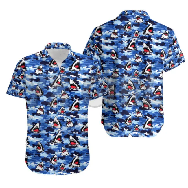 Summer Shirts Love Shark 3D All Over Printed Hawaiian Shirt Men's For Women's Harajuku Casual Shirt Unisex