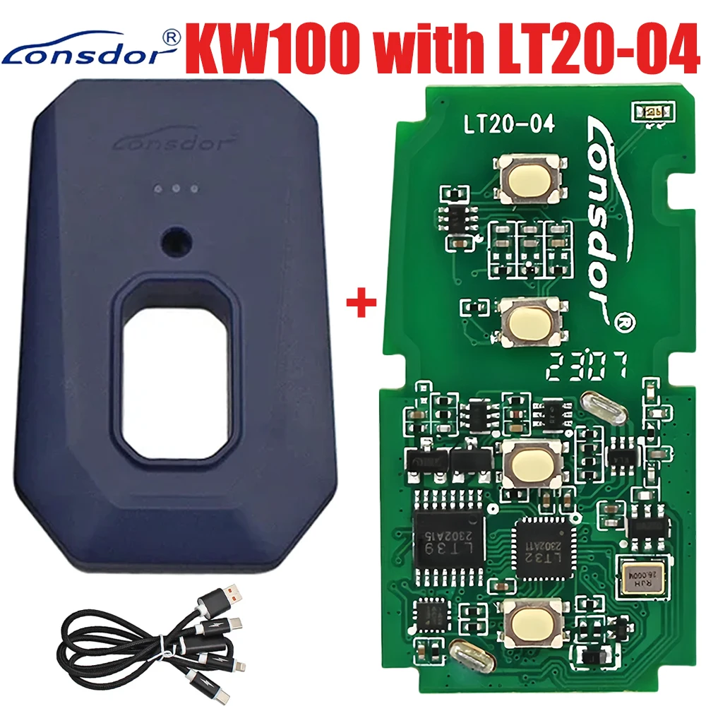 Генератор Smart Key Lonsdor KW100 KW 100 BT, совместимый с печатной платой Smart Key Board серии LT20 для всех потерянных и добавок клавиш