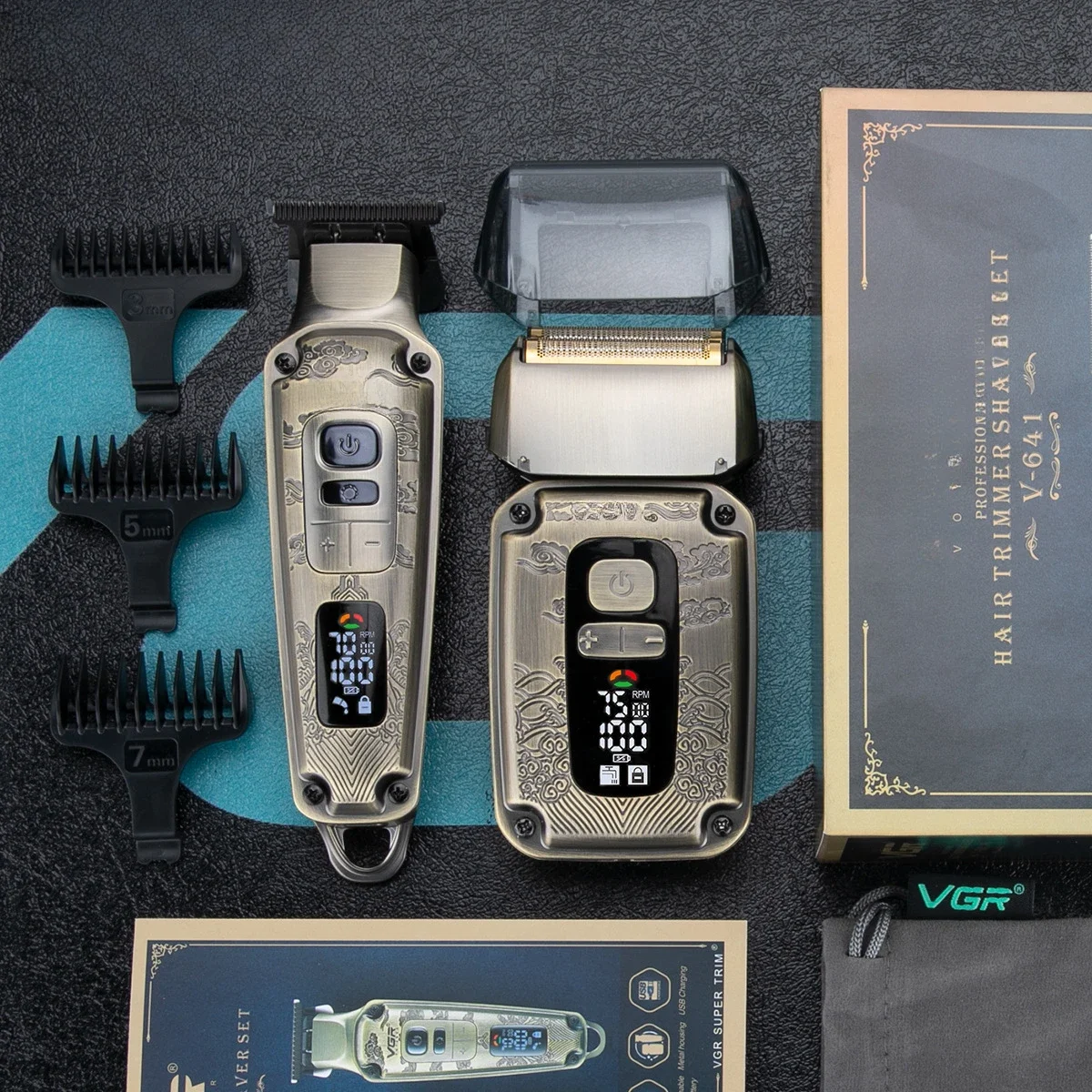 VGR641 Трансграничная стрижка масляная головка гравировка парикмахерская белое