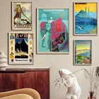 Индийский плакат Swissair для путешествий, индийский плакат, индийский плакат для гостиной, домашний декор