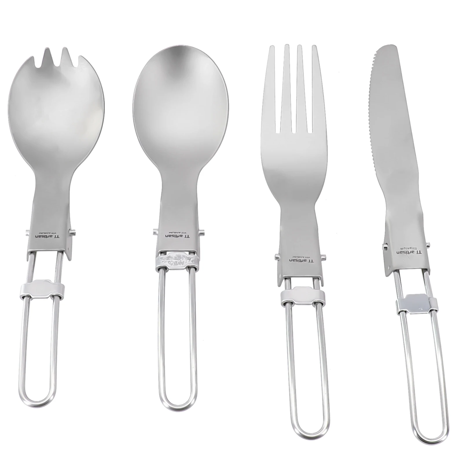 

Outdoor Camping Picnic Titanium Spork Spoon Tableware Ultralight Hiking Camping Travel Tableware Cookware Portable Tableware