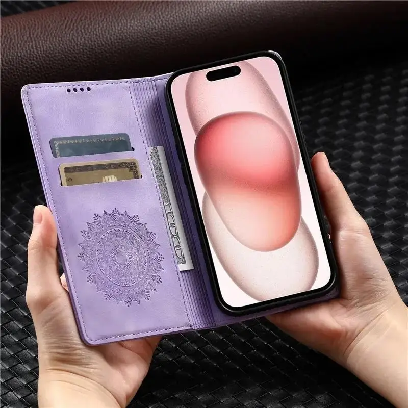 Чехол-книжка на молнии с отделением для 8 карт