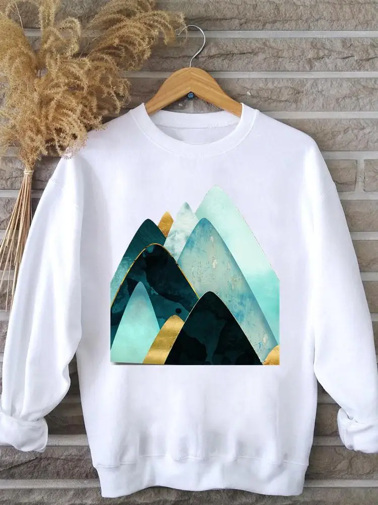 

Watercolor Abstract Travel Clothing Casual Fashion Pullovers Ladies Women Spring Autumn Winter Female Hoodies Graphic Sweatshirt