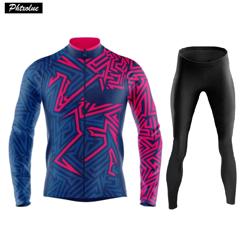 Мужская Зимняя Теплая Флисовая одежда для велоспорта комплект велосипедной