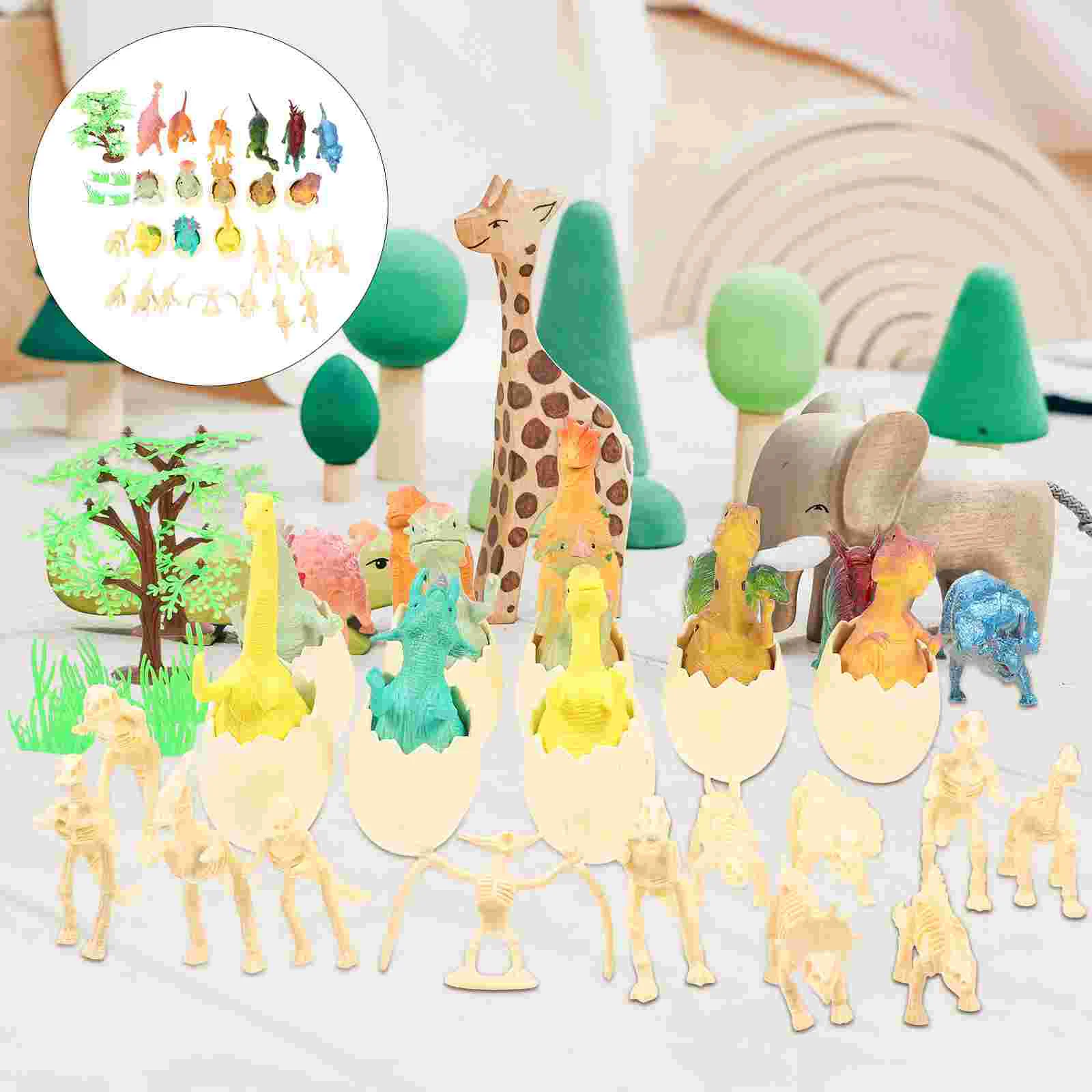 

Figures Mini Animal Kids Playset Realistic Miniaturemodeleducational Kit Figurines Figure Garden Decorationslearning Egg