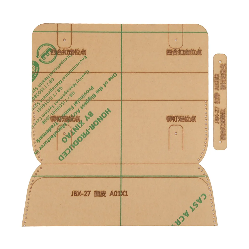 

JBX-27 Pen Bag Template Manual Children Student Pen Bag Transparent Acrylic Pattern student