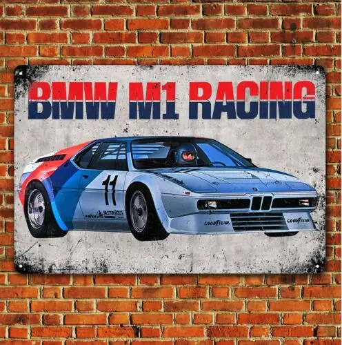 

Металлическая вывеска BMW M1 20x30 см