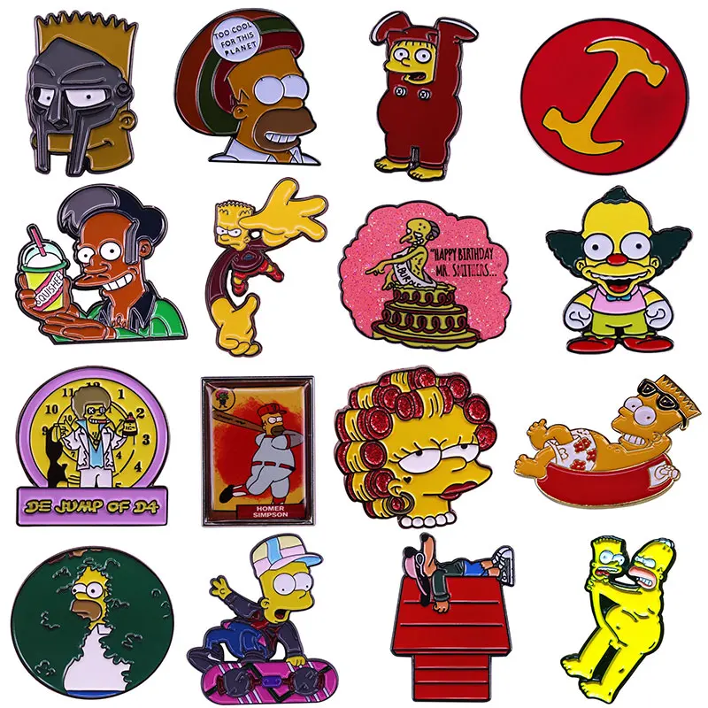 

Металлическая брошь-значок с эмалью и анимацией