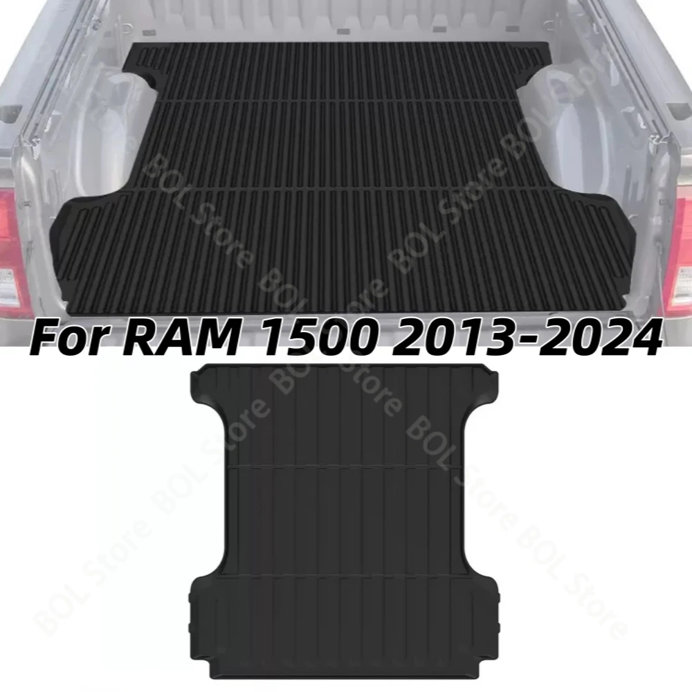 Фото Водонепроницаемые коврики в багажник для Dodge Ram 1500 2013-2024, автомобильный багажник, всепогодный нескользящий коврик из ТПЭ, аксессуар для багажника №1