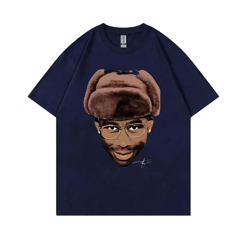 Tyler The Creator Mugshot Chromakopia Graphic T-Shirts Men Women Hip Hop Oversized Tee Shirt Streetwear Fashion Men's Clothing