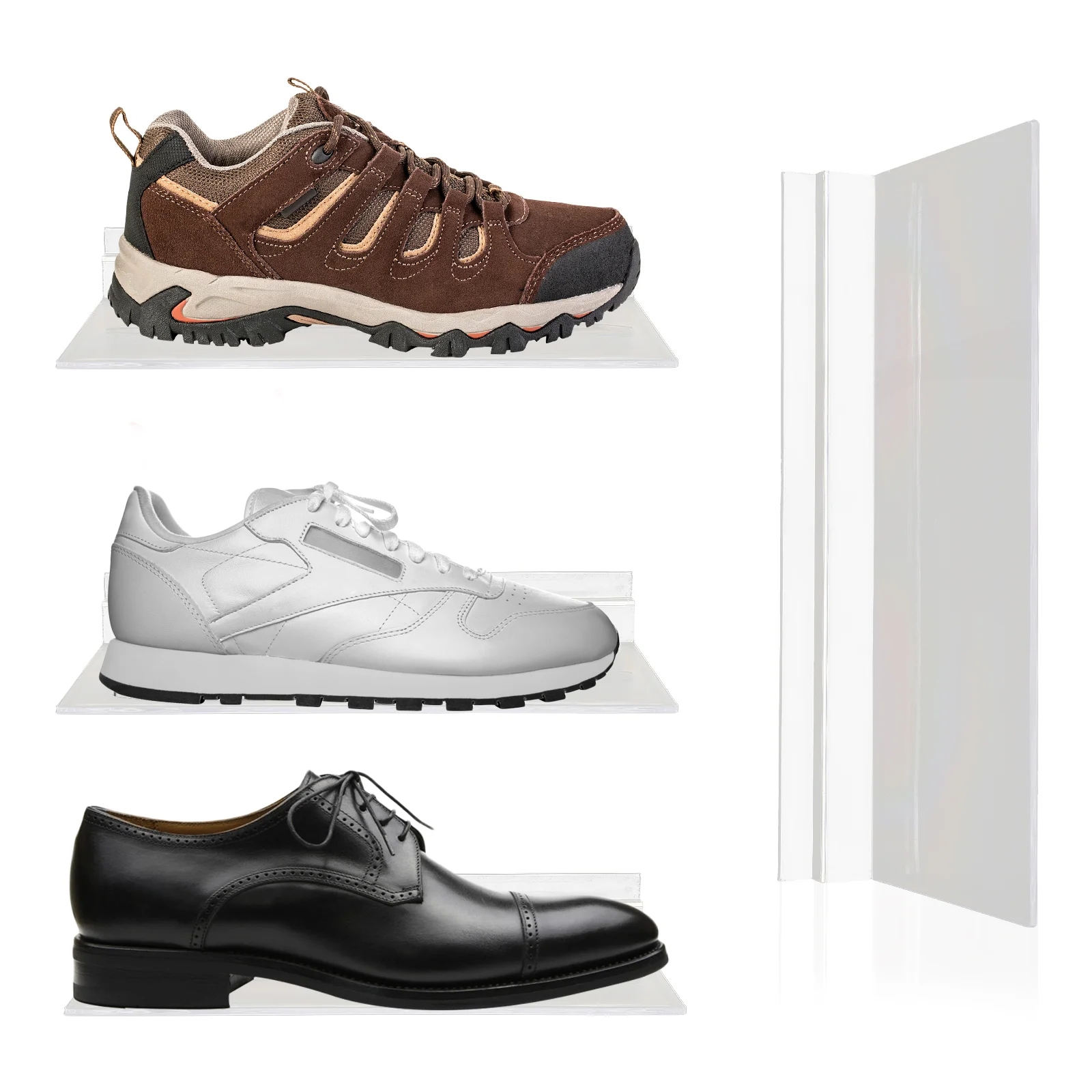 Стеллажи для демонстрации стены обуви раздвижные стеллажи и крепления настенные