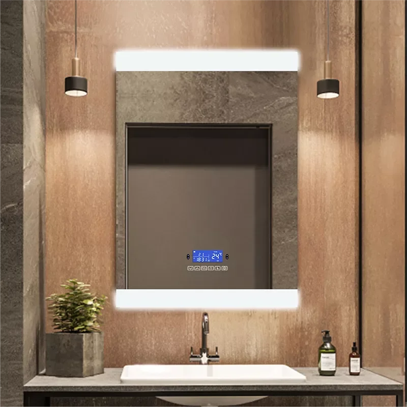 

Rectangular Dimmable LED Smart Wall Mounted Mirror With Body Induction,Anti-Fog,Bluetooth,Backlit Light Bathroom Vanity Mirror