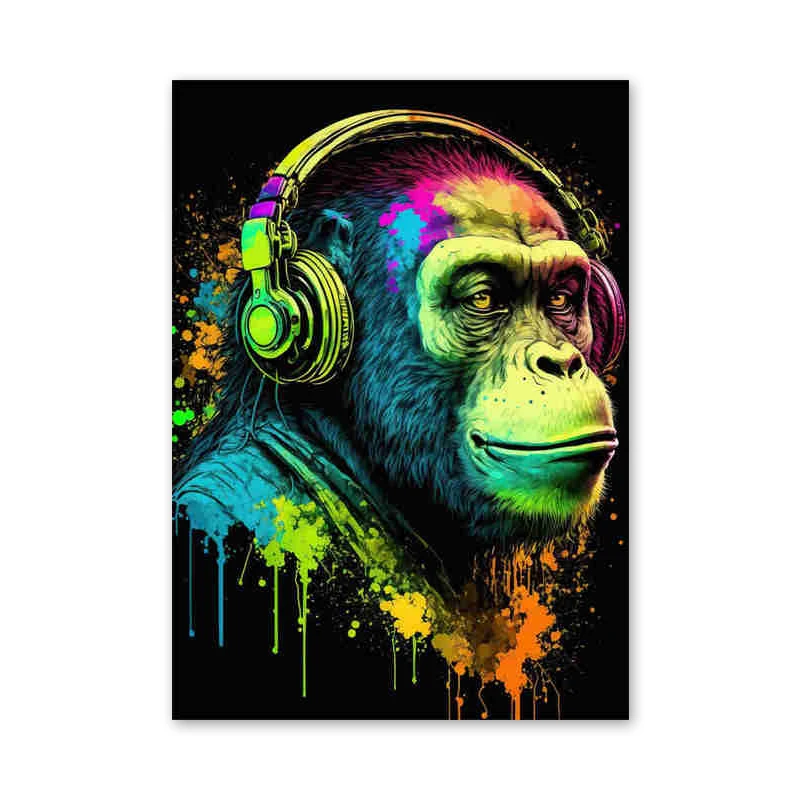 

Живопись на холсте "Крутой обезьяна" WJWANG