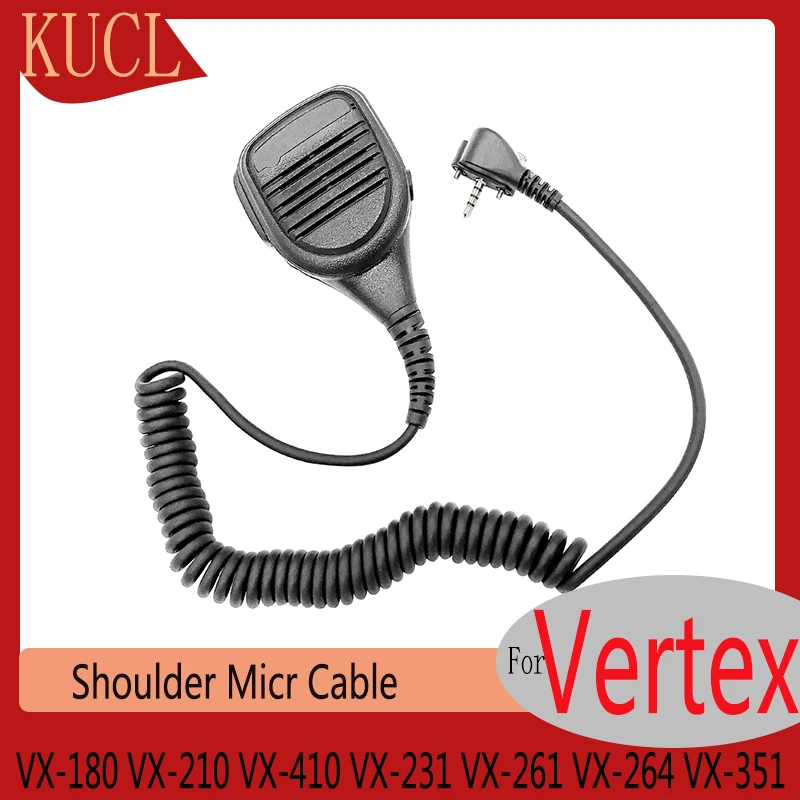 

Vertex Radios Walkie Talkie VX-180 VX-210 VX-410 VX-231 VX-261 VX-264 VX-351 354 451 454 459 EVX-531 534 539,Shoulder Microphone