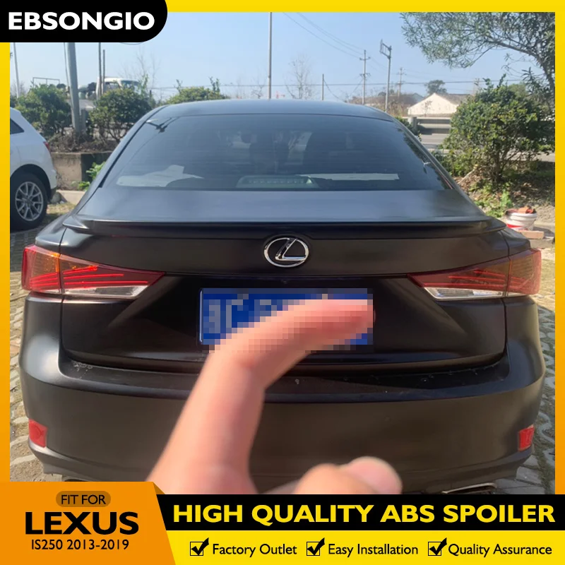 

For Lexus IS250 Spoiler IS300 IS350 ABS Material Glossy Black Car Rear Trunk Spoiler For Lexus IS350 Spoiler 2013-2019 Spoiler