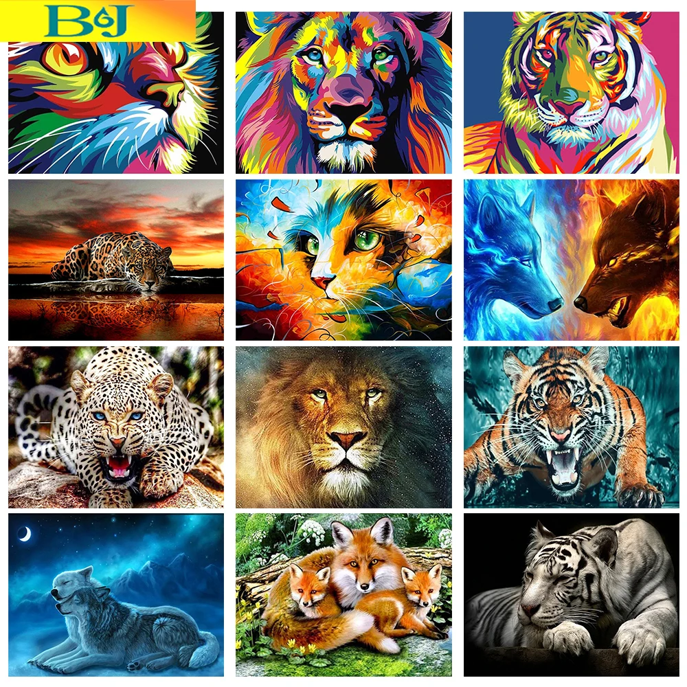 

Набор для алмазной живописи 5D «сделай сам», картина с изображением Льва, кота, тигра, мозаика для рисования, предметы вышивки, домашний декор, подарок другу