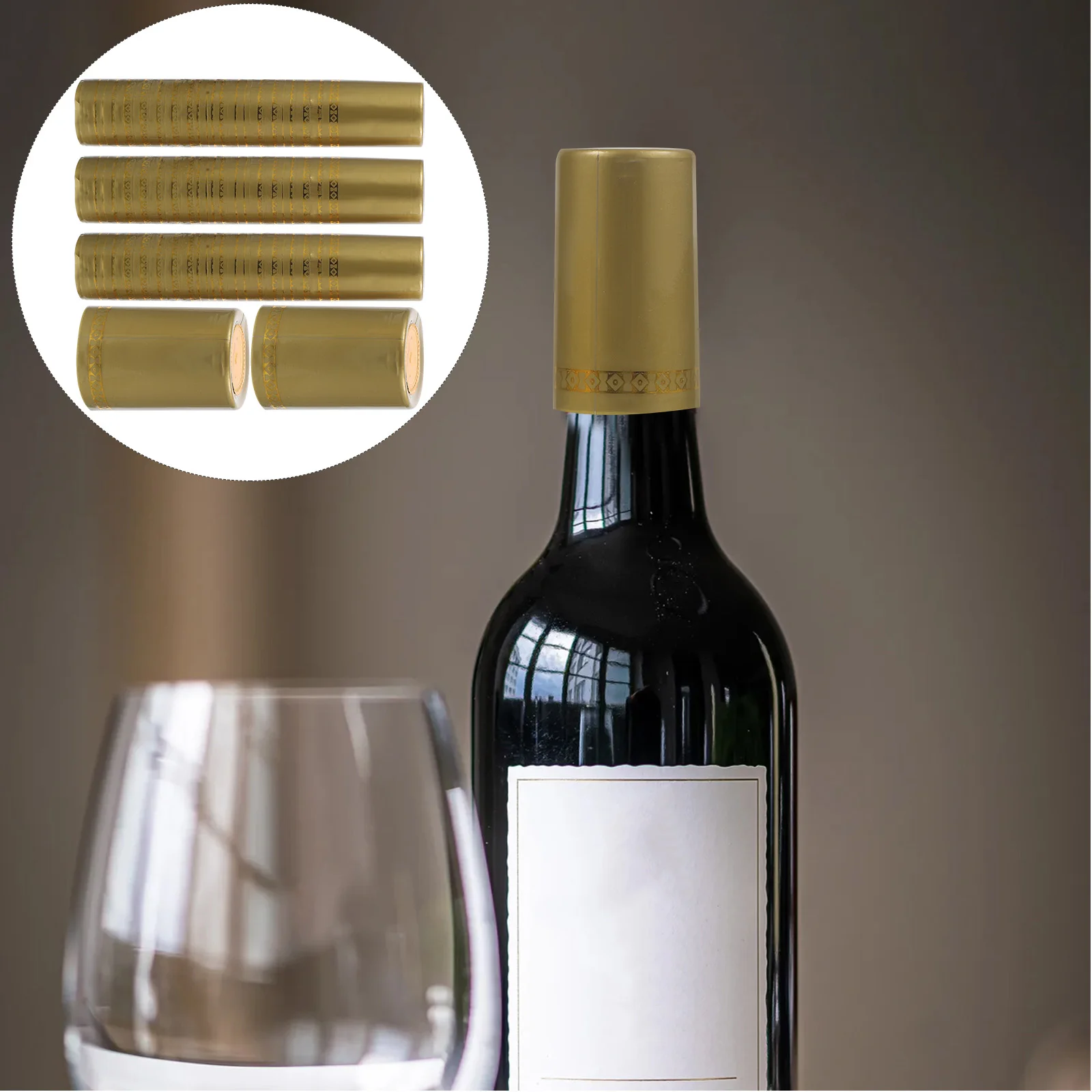 100 шт. красная крышка для бутылок термоусадочный материал термоусадочные