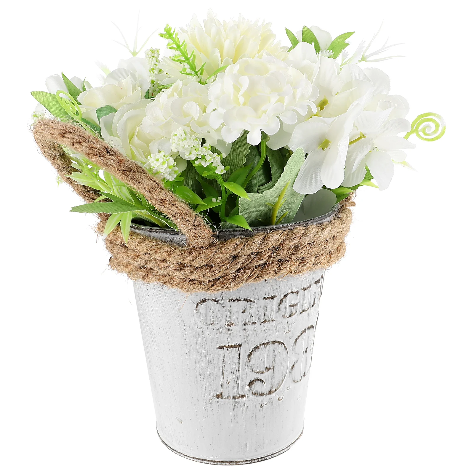 

Hydrangea Flower Artificial Potted Fake Vase Silk Flowers Cloth Wedding Decor Bonsai Party Decoration Bouquet Faux Simulation